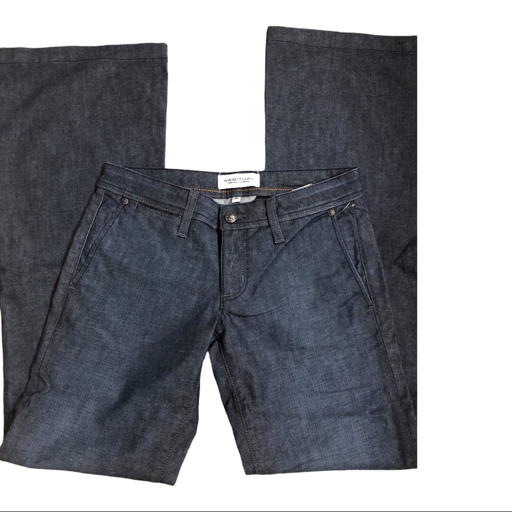 Habitual full leg jeans flare leg wide leg size 26 new - Picture 1 of 16